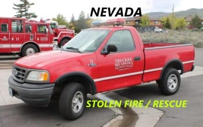 5/19/25 Truckee Meadows, NV – Stolen F-150 Marked Fire/Rescue Truck – Nevada State Police Pursuit – Chase Was Called Off For Safety Concerns – Deputies From The Washoe Sheriff’s Found It Abandoned – No Arrest