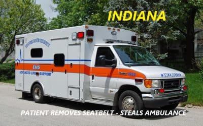 9/26/25 Lafayette, IN – Man On Drugs Is Being Transported To Hospital – Removed Seat Belts – Ambulance Crew Got Outside The Ambulance – Patient Steals The Tippecannoe EMS Ambulance – Police Stopped Him By A Fire Station – Arrested