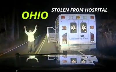 10/14/25 Charden, OH – Intoxicated Man Steals Community Care Ambulance From Hospital – Police Chase – No Lights On – Pulls Over – Arrested