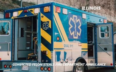 4/19/26 Bloomington, IL – Man Steals Bloomington Fire Department Ambulance From The Grossinger Motors Arena – Man Just Got Released From Jail – Caught Wearing A Fire Department Safety Vest – Arrested