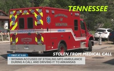 4/17/26 Memphis, TN – Woman Steals Memphis Fire Department Ambulance From Medical Call – Arkansas State Troopers Gave Chase – Spike Strips And Pit Maneuver Stopped Her In Arkansas – Arrested