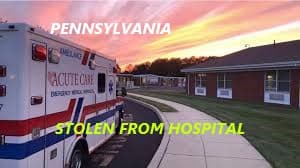 6/2/26 Doylestown, PA – Man Being Wheeled On A Gurney To Be Transported To Another Hospital From The Doylestown Hospital Jumps Off The Gurney And Steals An Acute Care Ambulance – He Drove Several Miles Before Being Stopped By Police – Arrested