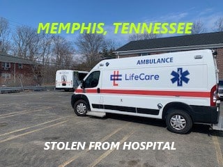 6/19/26 Memphis, TN – Woman Steals LifeCare Ambulance From Methodist North Hospital As EMTs Prepared To Transport A Patient – Ambulance Found Abandoned Near The Suspect’s House – She Left Her Hospital Patient Paperwork In The Ambulance – Easy Arrest
