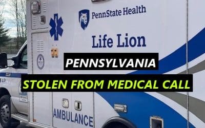 7/20/26 Columbia, PA – Man Steals Penn State Health Life Lion Ambulance From Medical Call – Drove It Away And Came Back To The Medical Call – Detained By Ambulance Crew For Police Arrest